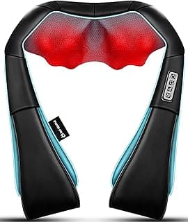 Mo Cuishle Shiatsu Neck and Shoulder Massager with Heat – Deep Kneading Massage for Relaxation – Ideal for Christmas, Mother's Day, Father's Day, Gifts for Men, Women, Mom and Dad