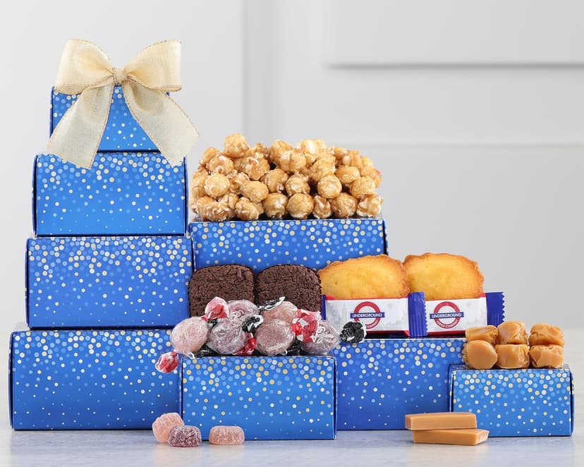 Wine Country Gift Baskets The Sweetest Dessert Gift Tower Snack Gifts for Women, Men, Families, College, Appreciation, Thank You, Corporate, Get Well Soon, Care Package