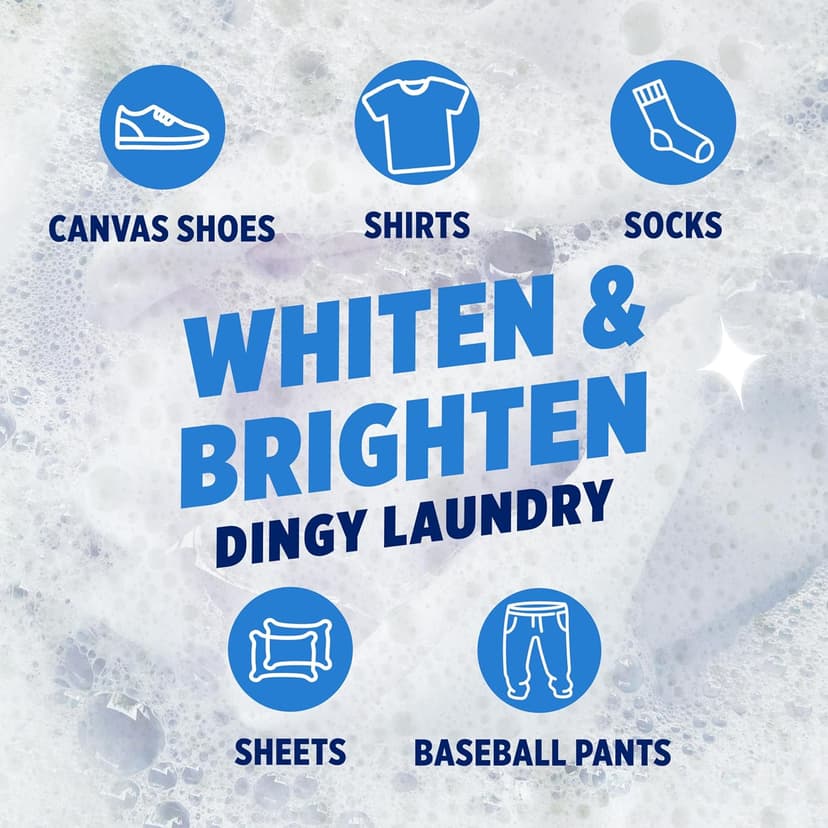 OxiClean White Revive Whitener & Stain Remover Liquid Additive, Water-Activated Oxygen Bleach for Laundry, 45 fl oz