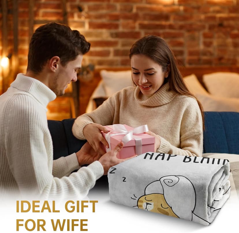 SteadStyle Christmas Wife Gifts for Wifey from Husband - Gifts for Her Blanket, Wife Birthday Gift Ideas, Wedding Anniversary Romantic Gift for Wifey, Valentines Mothers Day Present for Her 60"X 50"