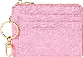 Sodsay Card Case Slim Front Pocket Wallet for Women Credit Card Holder with Keychain