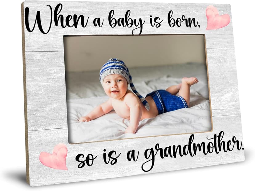 First Time Grandma Gifts for Grandma, New Grandma Gifts First Time 2025, Grandma Picture Frame, When a Baby is Born So is a Grandmother, Photo Frame 8X10