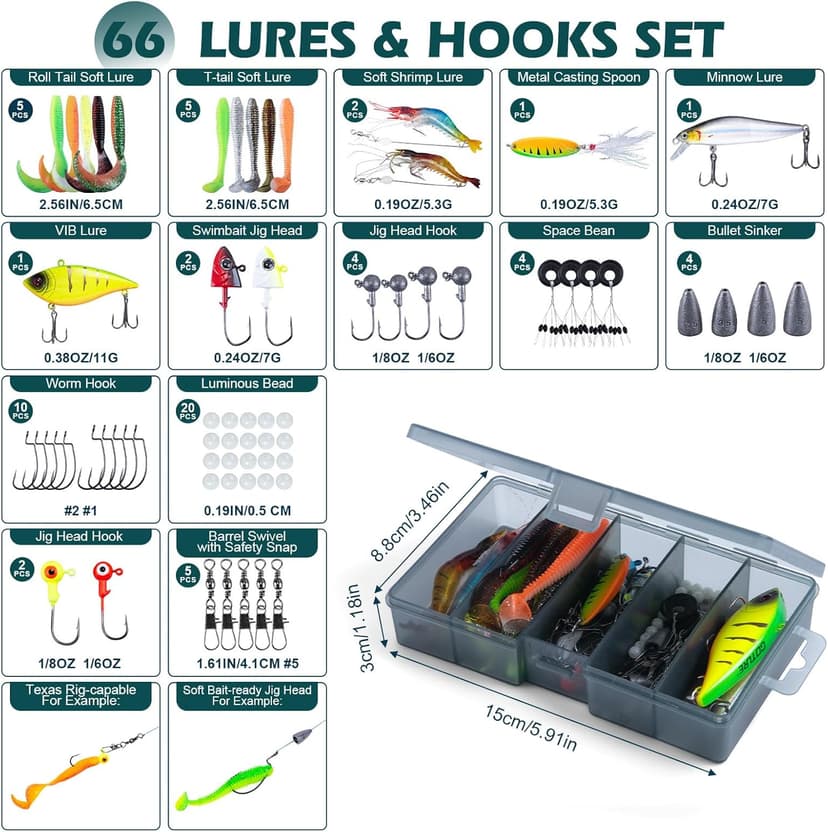 Goture Fishing Rod and Reel Combos-2PCS Telescopic Fishing Pole+2PCS Pre-Loaded Spinning Reels with Carrier Bag,1.8M-2.7M Telescopic Rod Reel Kit for Starter Travel Saltwater Freshwater,Gifts for Men