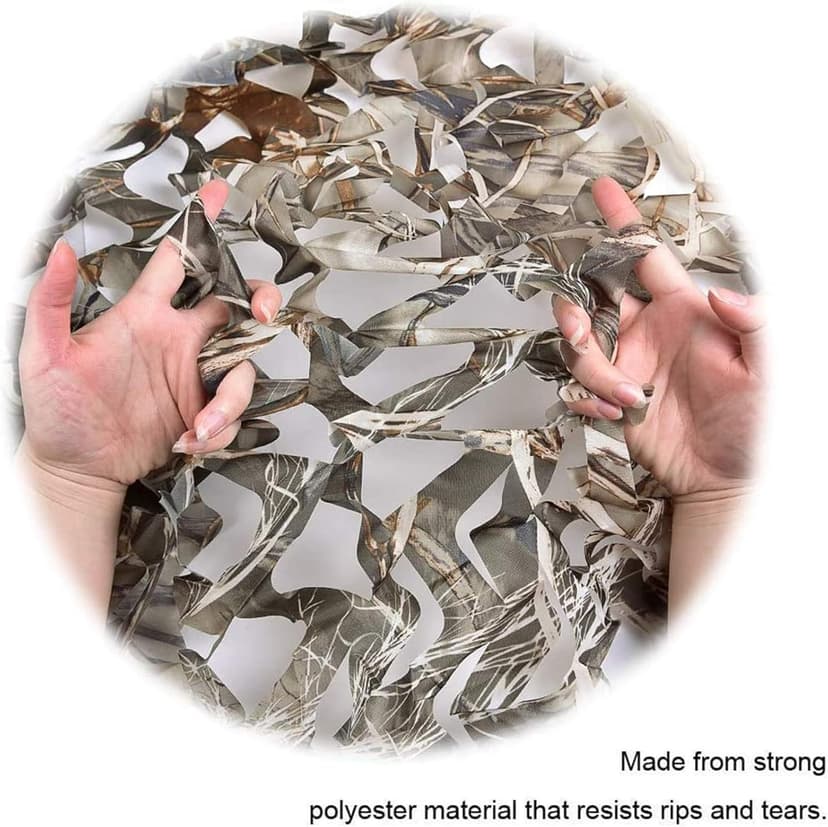 Camo Netting, Camouflage Netting, Hunting Blind Camo Net, Army Party Decorations, Sunshade Fence Nets, Lightweight, Bulk Roll, Mesh, Great for Camping, Shooting, Photograph, Car Cover, Outdoor