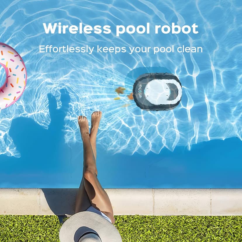 (2026 Upgrade) TALOSBO S1 PRO Robotic Pool Vacuum – Dual-Motor Above-Ground Pool Cleaner, 120 Mins Runtime, Quick Charging, 2.2L Large Filter Basket & Auto-Parking for Easy Retrieval