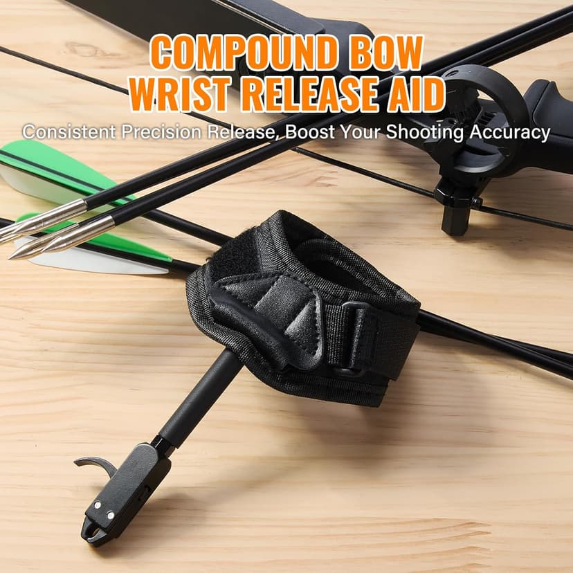 3rd Gen Compound Bow Release, 360° Rotatable Wrist Release Aid, Adjustable Thumb Trigger, Ambidextrous Archery Release for Hunting & Shooting