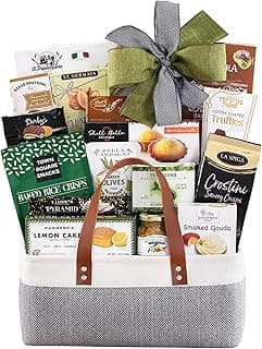 Wine Country Gift Baskets The Connoisseur Gourmet Gift Basket Food Gift Basket for Families College Students Appreciation Thank You Congratulations Get Well Soon Care Package