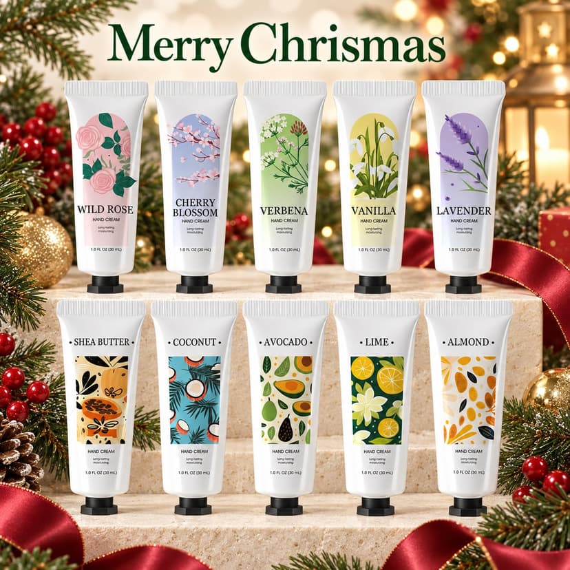 spa luxetique 10 Pack Hand Cream Gifts Mothers Day Gifts for Mom Hand Lotion for Dry Cracked Travel Size Mini Moisturizing Lotion for Women Appreciation Gifts 10 x 1.0 oz/30ml