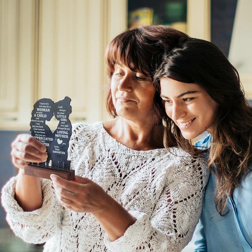 Gifts for Mom from Daughter - Sentimental Mother's Day Birthday Gifts for Mom, Meaningful Mom Keepsake Plaque, Mother Daughter Gifts "To My Mom" Christmas Valentines Day Easter Presents
