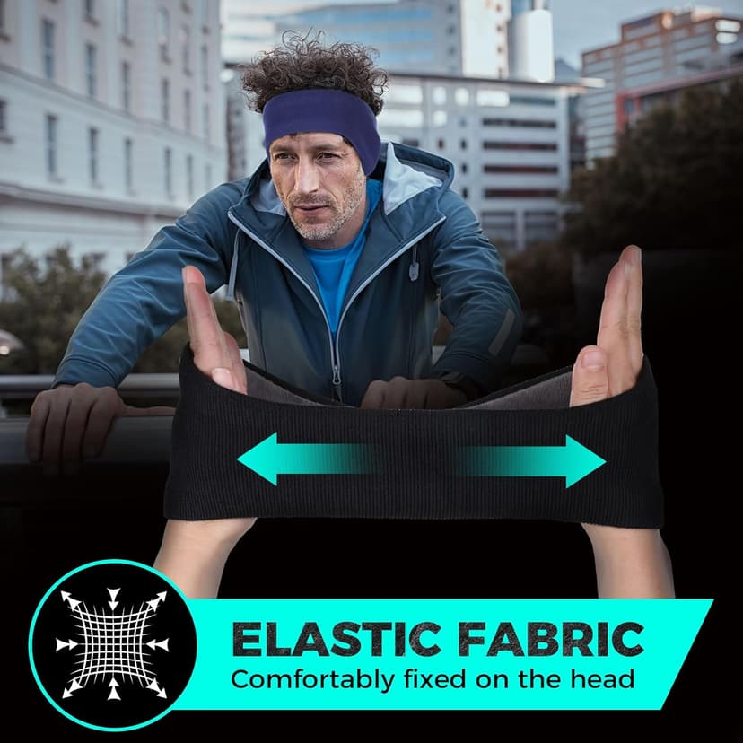 WTACTFUL Double-Layer Fleece Pro, Ear Warmers Muffs Cold Weather Winter Headband Ear Covers for Men Women Ski Running Cycling