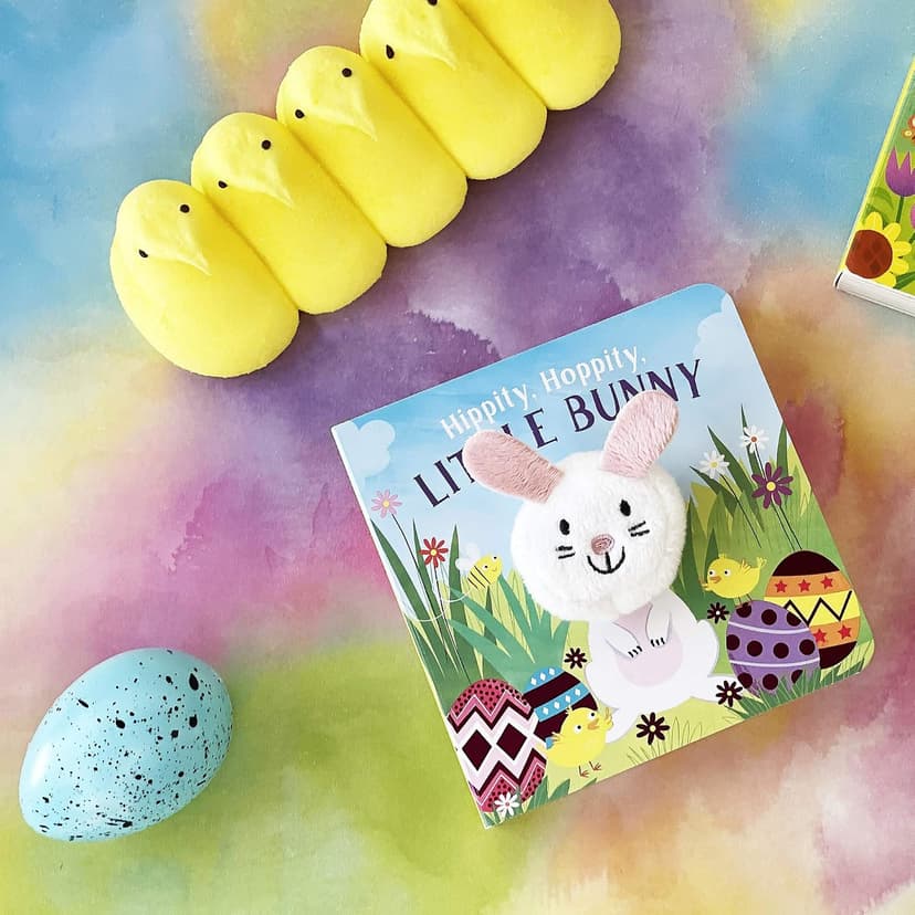 Hippity, Hoppity, Little Bunny - Finger Puppet Board Book for Easter Basket Gifts or Stuffer Ages 0-3 1680524771
