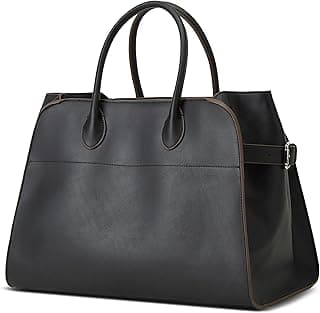 Yafirgeer Vegan Leather Tote Bags for Women Large Tote Retro Top-handle Bag Trendy Work Bag PU Leather Purses