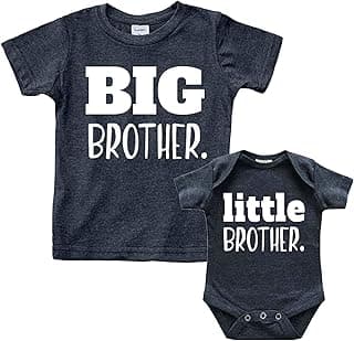 Big Brother Little Brother Shirts Matching Outfits Sibling Gifts Baby Set
