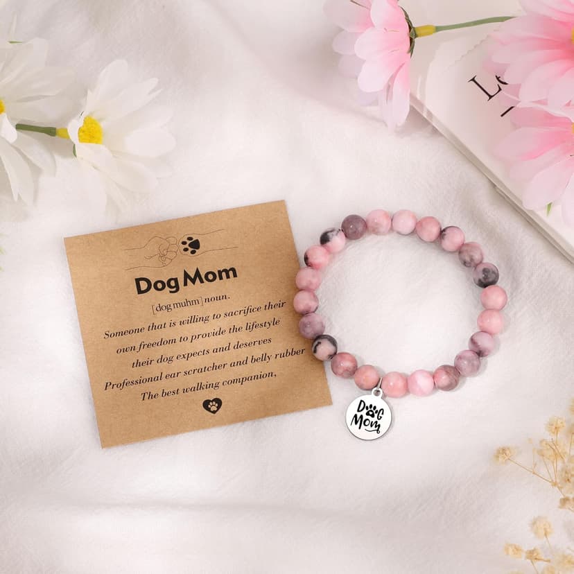 JoycuFF Dog Mom Gifts for Women, Mothers Day Birthday Christmas Gifts for Dog Mom Best Friend Sister Daughter Women Tote Bag