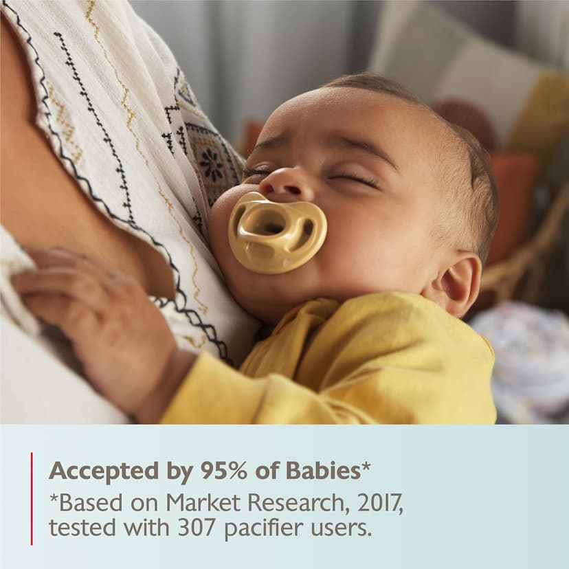 NUK Timeless Comfy Pacifier | 100% Silicone, One-Piece Design | BPA-Free, Gentle on Baby’s Skin | 5-Pack, for 0-6M