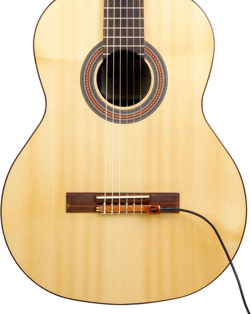 KNA NG-1 Piezo Pickup for Nylon String Guitar, Classical, Flamenco, Natural Acoustic Tone, Lightweight, Detachable, Easy Installation, Passive No Battery Required, Handcrafted in Europe
