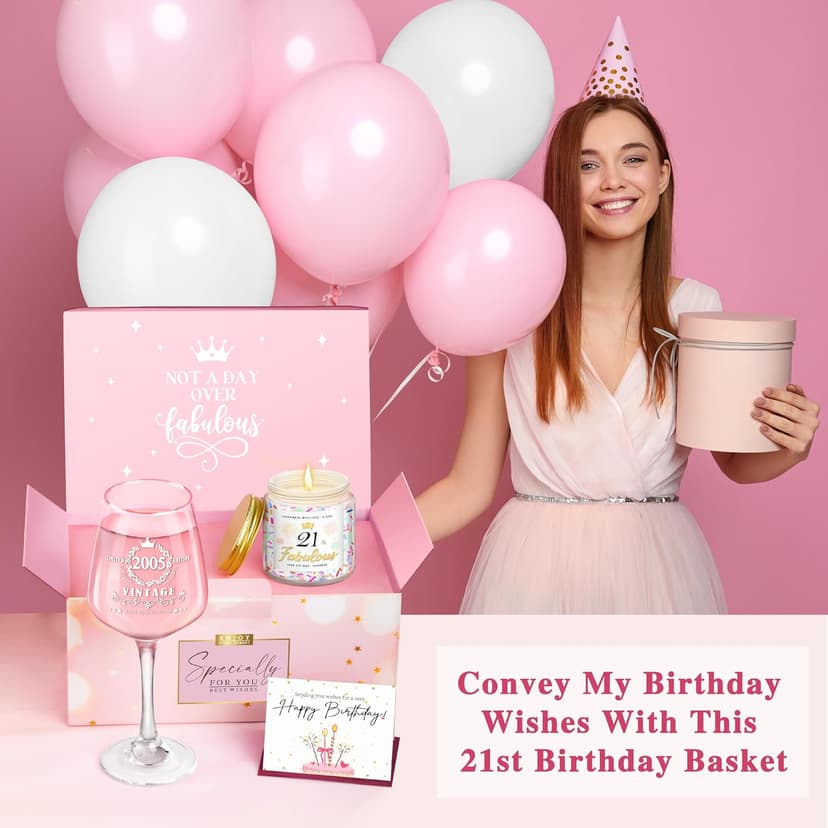 Unique 21st Birthday Decorations & Gifts for Her: Funny Ideas for Friends, Sisters, Daughters Turning 21 B0D2D9RZ51