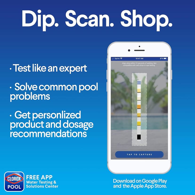 Clorox Pool&Spa My Pool Care Assistant, 50 Test Strips