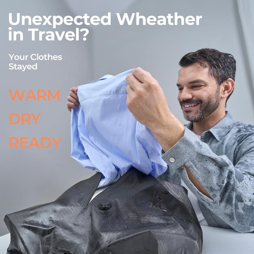 Classic Series Vacuum Bags for Travel Luggage with Wireless Pump, Compression Bags for Carry On Suitcases and Backpack, Vacuum Seal Packing cube for Cloth Packing (2PC + PUMP)