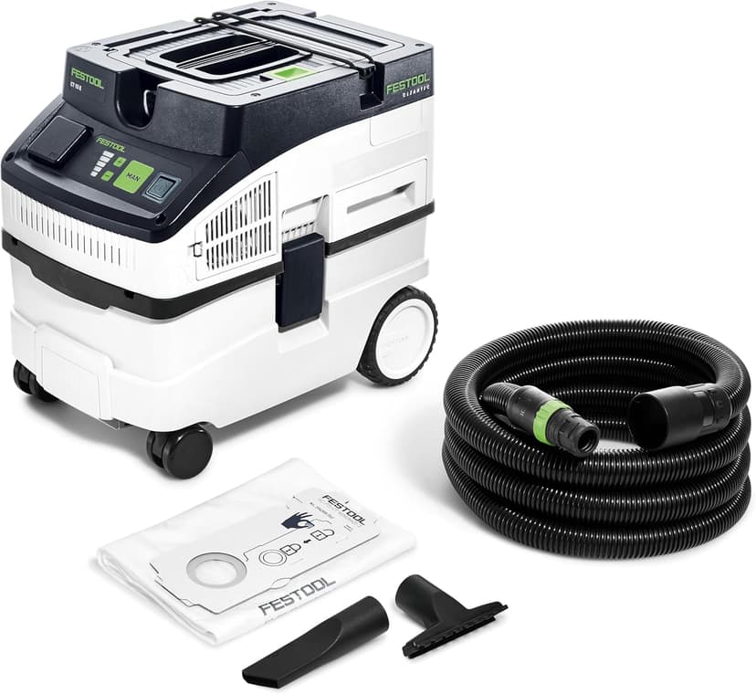 Festool 578441 CT 15 Dust Extractor – HEPA Filter, Automatic Tool Start, High-Power Suction & AutoClean System