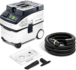Festool 578441 CT 15 Dust Extractor – HEPA Filter, Automatic Tool Start, High-Power Suction & AutoClean System