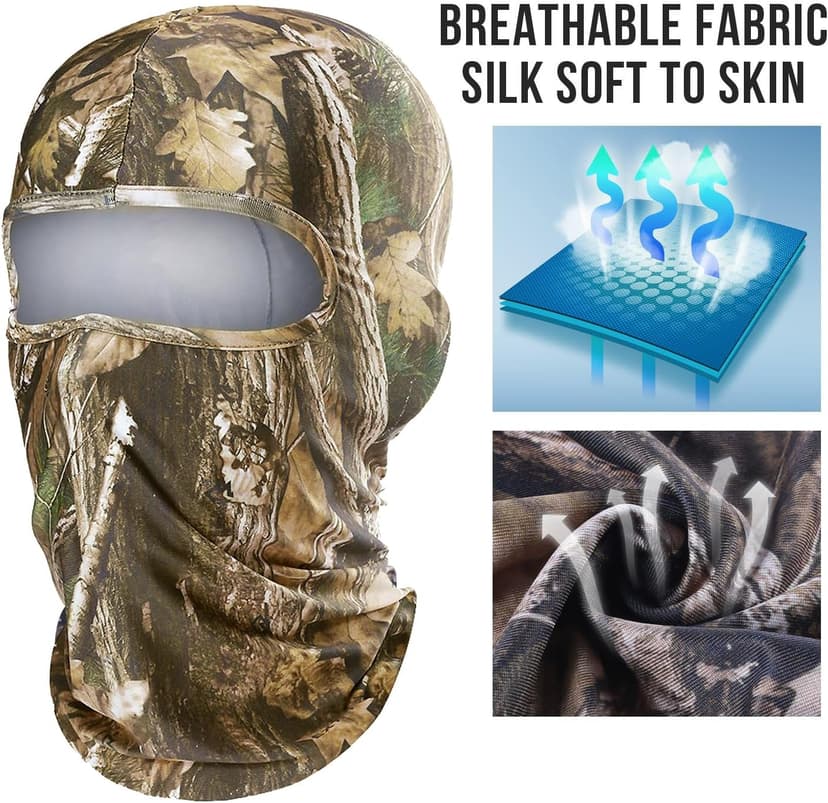 WTACTFUL Camo Face Mask for Turkey Hunting – Durable Concealment for Outdoor Adventures