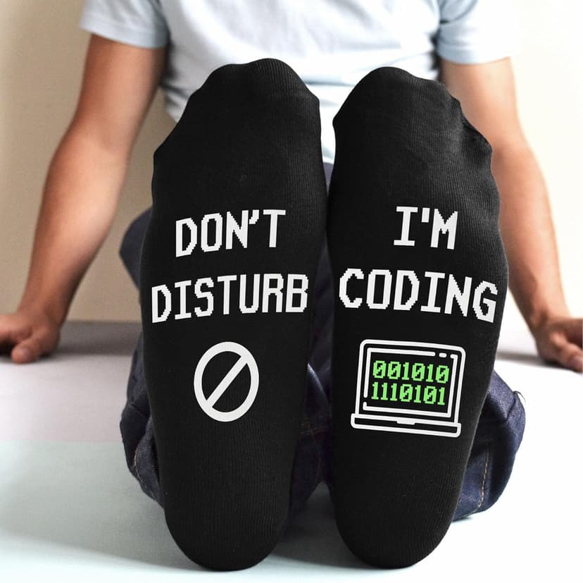 Funny Job Socks for Boss & Manager, Nerds, Programmers, Quilters – Christmas Gifts, Stocking Stuffers for Men & Women