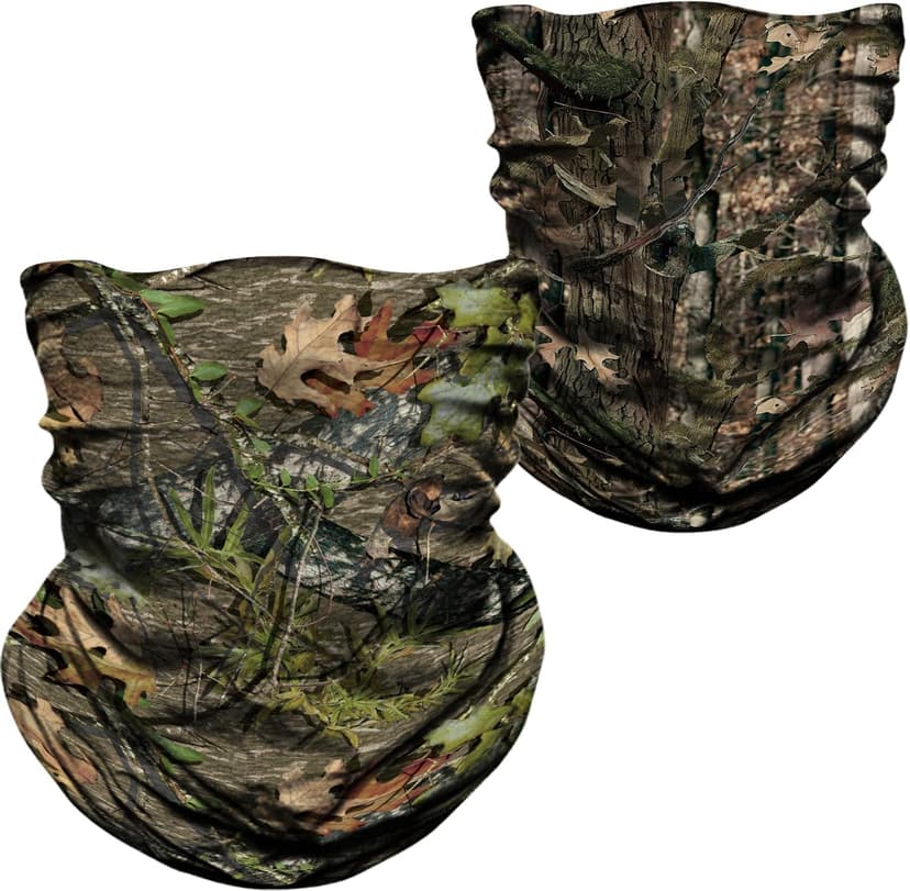 WTACTFUL 2-Pack Camouflage Face Mask Bandana for Men Women - Breathable, Seamless, Moisture Wicking & Versatile
