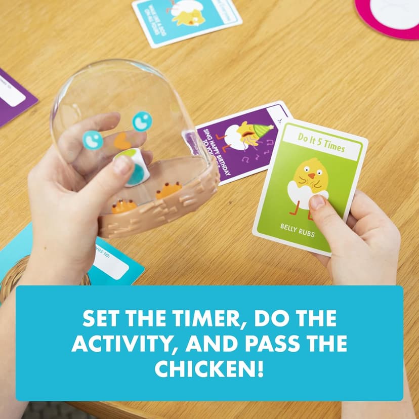 Exploding Kittens Hurry Up Chicken Butt 2-6 Players - Ages 4+ - 2 Minutes to Play - Hot Potato Style Card Game - Fun Card Game, Family Game Night, Creative Kids Game