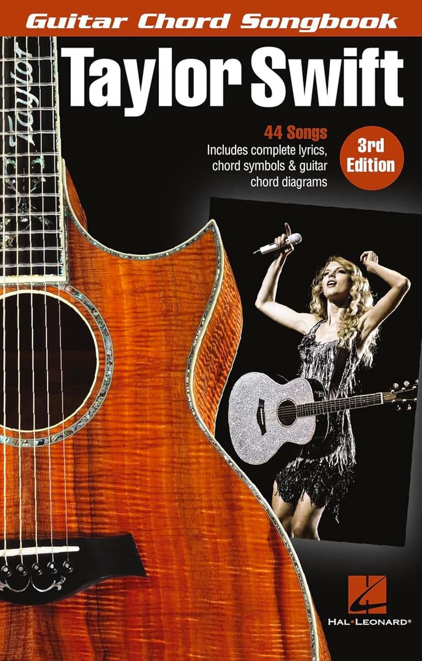 Taylor Swift Guitar Chord Songbook | 3rd Edition with 44 Songs, Lyrics and Chord Diagrams | Play Love Story, Shake It Off and You Belong with Me | Sheet Music for Guitarists
