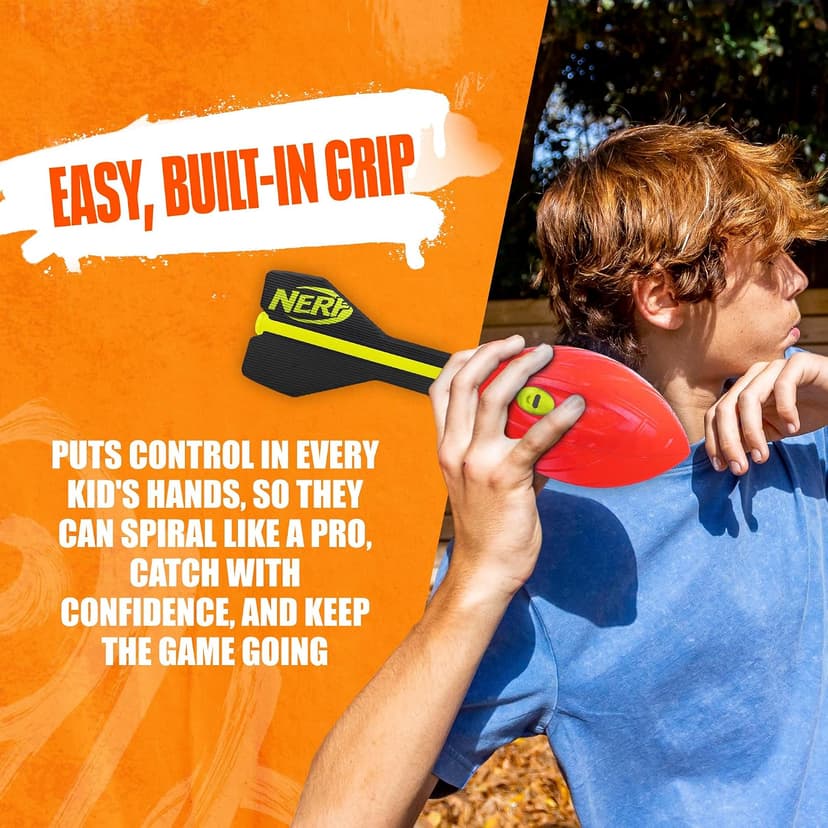 Nerf Vortex Aero Howler Foam Ball, Classic Long-Distance Football, Flight-Optimizing Tail, Whistling Sound, Indoor & Outdoor Fun, Christmas Stocking Stuffers for Kids B08P29SC84