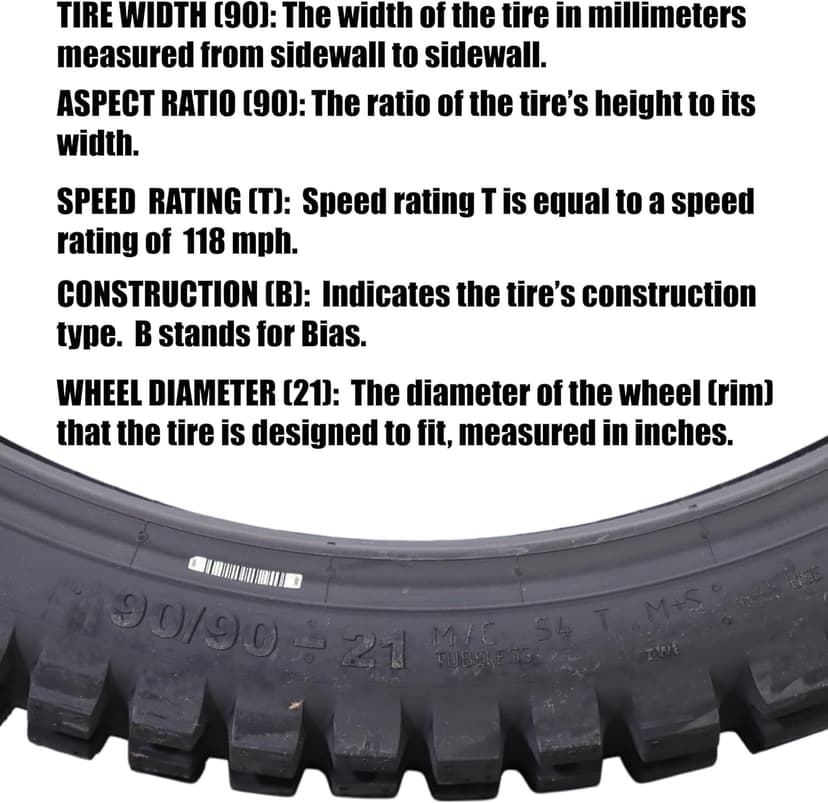 Continental TKC 80 Twinduro M+S Motorcycle Tire - Durable Off-Road & On-Road Motorcycle Tire for Adventure Touring (90/90-21)