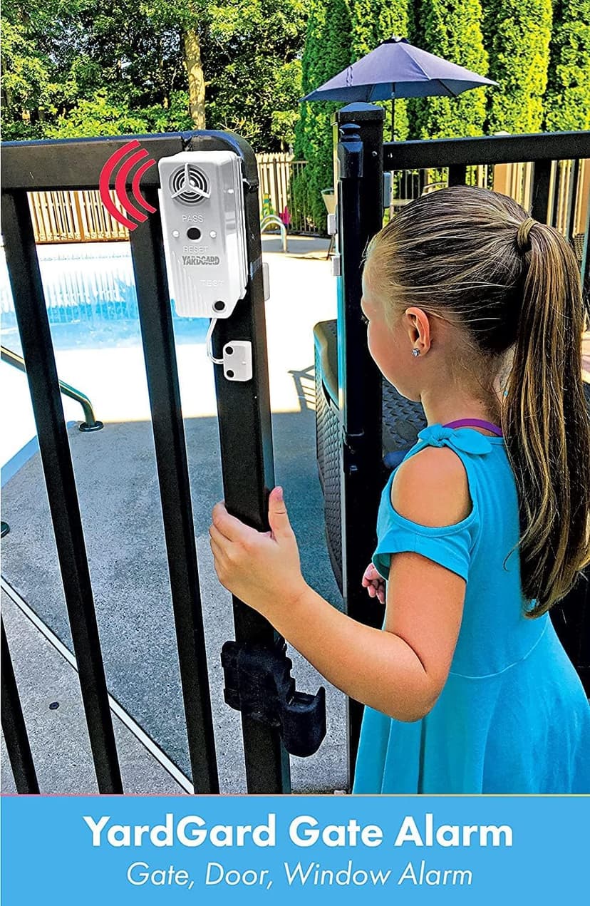 Yardgard Door and Window Pool Alarm, Child Safety UL 2017 Compliant Alarm for Pool Gates and Sliding Doors, Weatherproof, Wireless, Work as a UL Compliant Siren, ETL Certified, Easy to Install, White