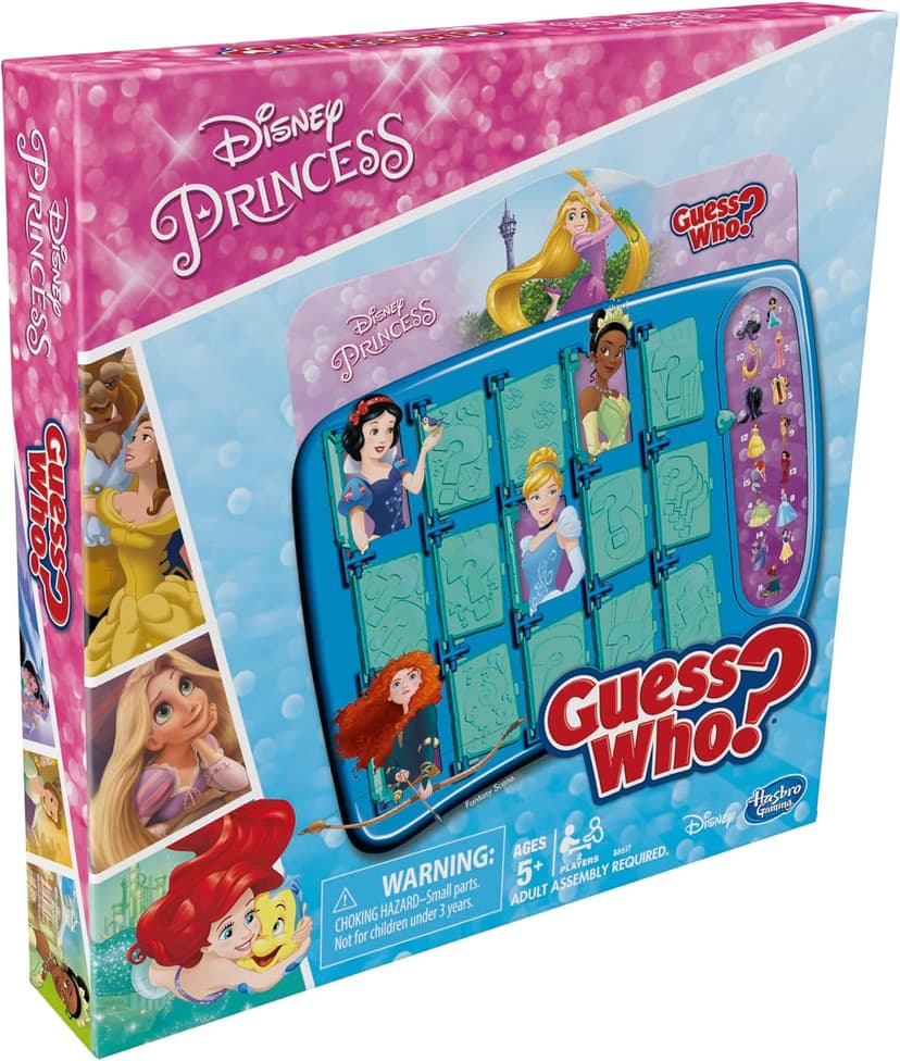 Hasbro Gaming Guess Who? Disney Princess Edition Kids Board Game, Fun Game for Families and Kids Ages 5 and Up, Easter Gifts for Boys and Girls, Preschool Games (Amazon Exclusive)