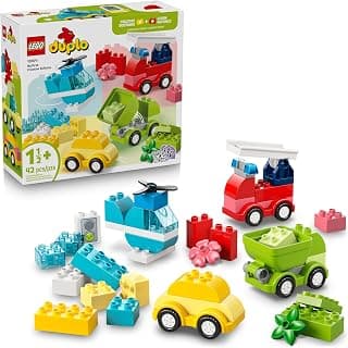 Building Toys for Boys & Girls, Ages 1.5+, Develops Fine Motor Skills, Learning Playset, 42 Pieces, Gift for Toddlers LEGO DUPLO My First Creative Vehicles 10474 B0FMS6DY4Q