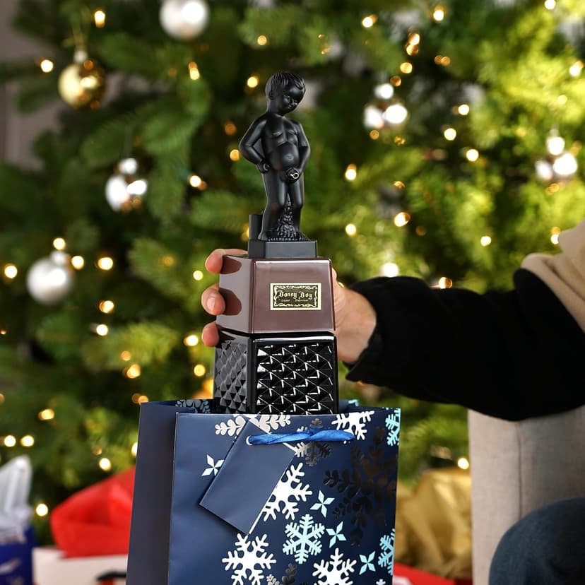 True Bonny Boy Liquor Dispenser, Novelty Drink Dispenser for Whiskey, Bourbon, Vodka, Gin, and Spirits, Fun Bar Cart Accessories for Home Bar, Man Cave, or Liquor Cabinet Decor, 16 oz, Set of 1