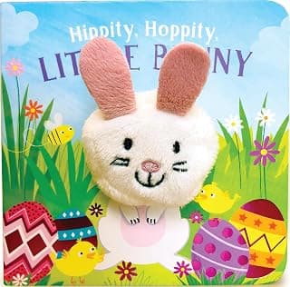 Hippity, Hoppity, Little Bunny - Finger Puppet Board Book for Easter Basket Gifts or Stuffer Ages 0-3 1680524771