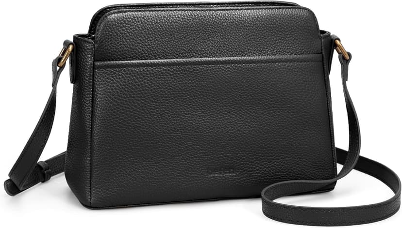 befen Anti-theft Crossbody Bag for Women Geniune Leather, Small Cross Body Shoulder Handbags with RFID Card Slots