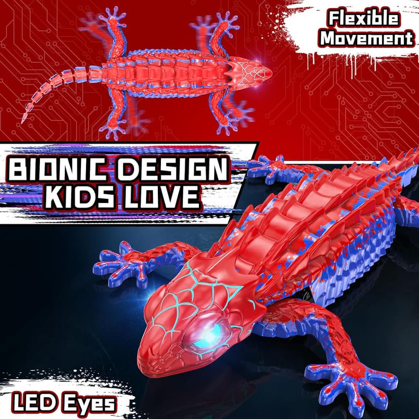 360° Rotating RC Stunt Car with Light, Wall Crawler Lizard Toys for 3-12 Year Old Boys Girls Kids Toys RC Wall Climbing Gecko, Rechargeable Remote Control Robot for Kids B0GYWVLG6M
