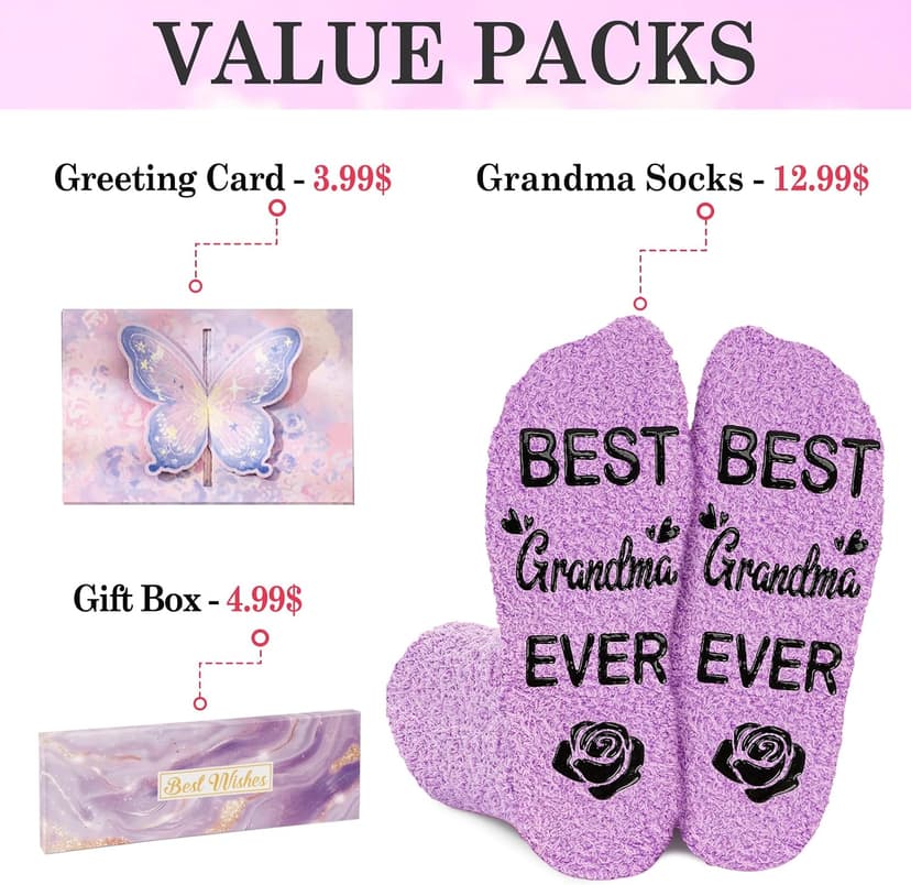 Juesly Christmas Gift for Women Mom Sister - Fuzzy Stocking Stuffers Birthday for Grandma Dog Cat Lover B0FJXQBZ96