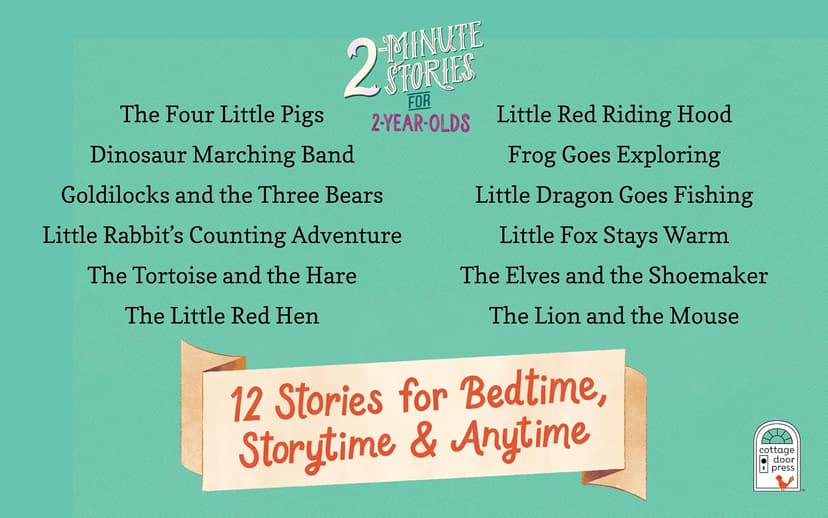 2-Minute Stories for 2-Year-Olds - Read-Aloud Treasury, Ages 2-5 164638640X
