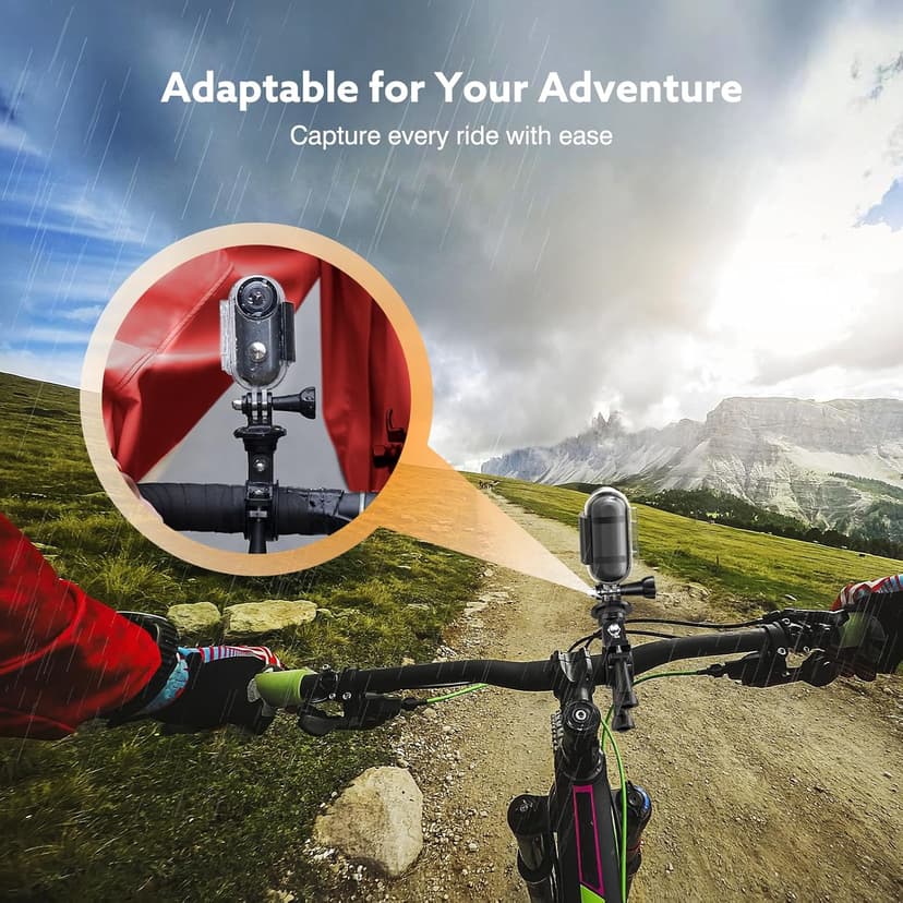 Losfom Z10 4K Action Camera, 128GB Wearable Sports Camera with Waterproof Case, Magnetic Clip, and Quick-Mount Accessories, Small Body Cam for Cycling, Diving, Travel (No WiFi No Bluetooth