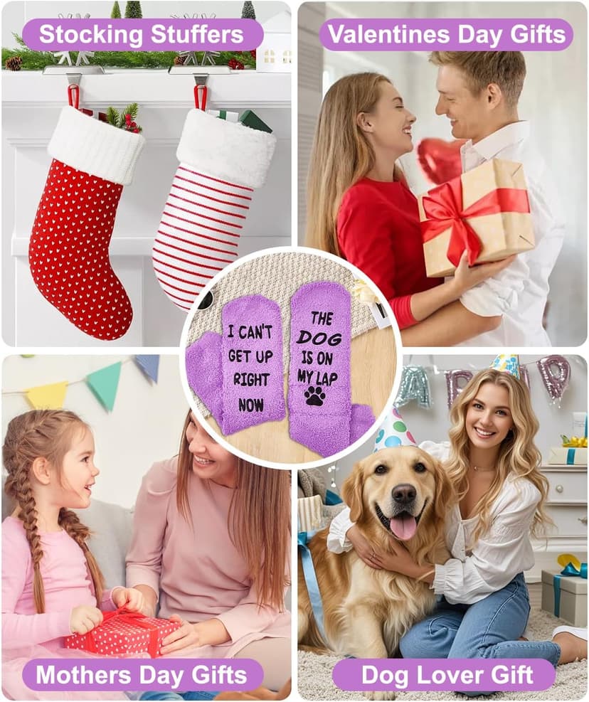 Stocking Stuffers for Women, Valentines for Her Wife, Birthday Funny Socks Christmas Gift for Women Mom, Gifts for Mom Grandma Wife Dog Lovers B0FMQ2N91M
