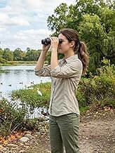 8x21mm Binoculars - Lightweight Optical with Remote Zoom, Compact Foldable Design, Low Light Night Vision for Hunting, Bird Watching, Camping, Sports