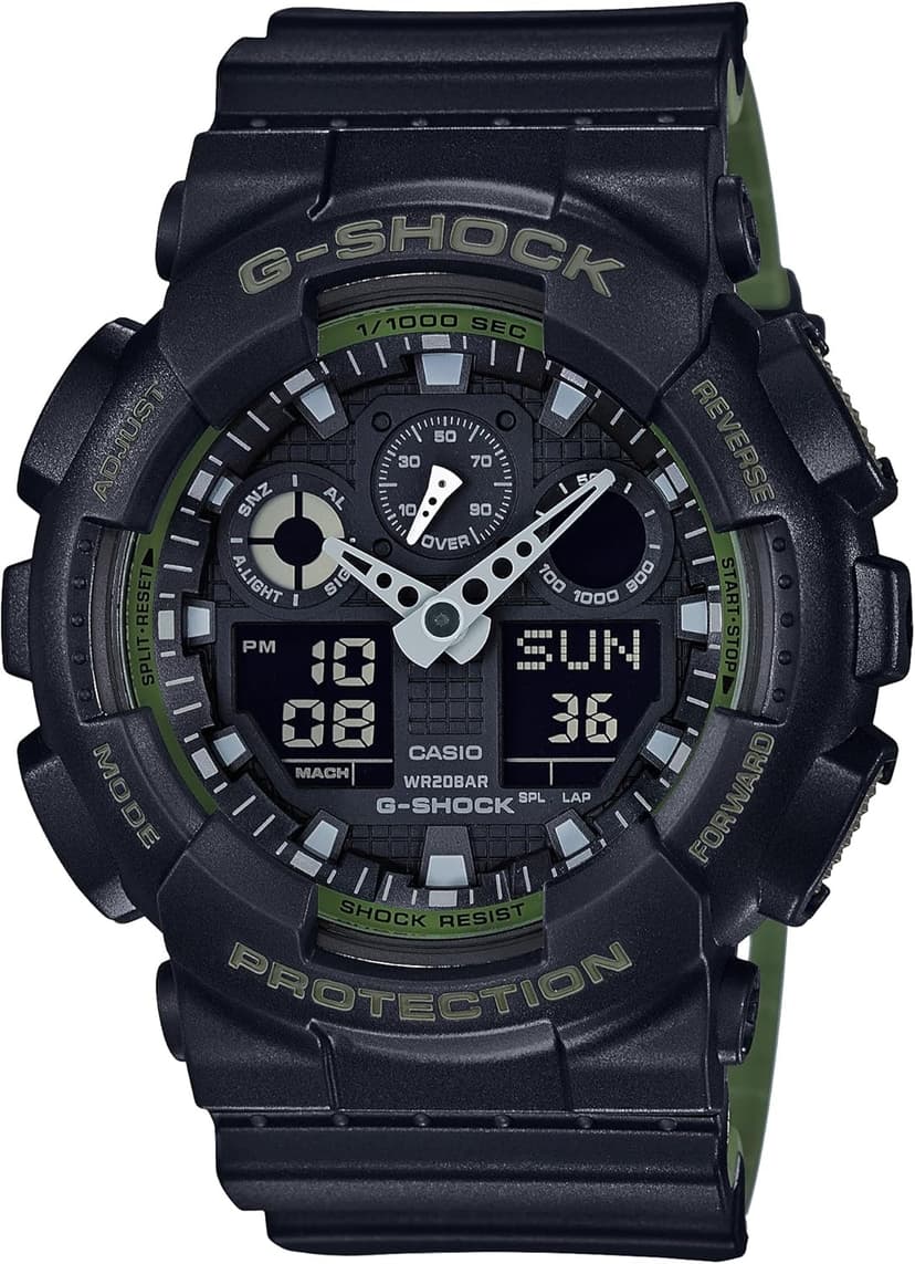 Casio GA-100L-1A G-Shock GA-100 Military Series Watch (Black/One Size)