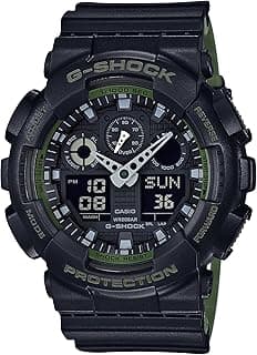 Casio GA-100L-1A G-Shock GA-100 Military Series Watch (Black/One Size)