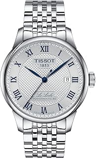 Tissot Mens Tissot Le Locle Powermatic 80 20th Anniversary 316L Stainless Steel case Automatic Watches, Grey, Stainless Steel, 19 (T0064071103303)