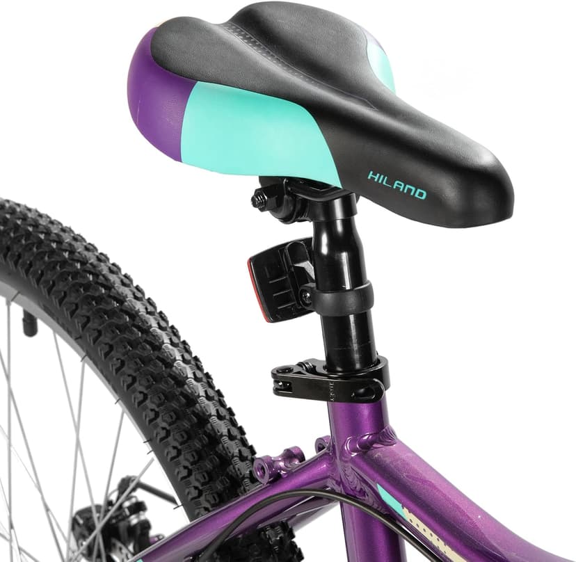 HILAND 20 Inch 26 Inch Mountain Bike for Women Girl, Lock-Out Suspension Fork, Aluminum Frame, Adult Ladies Mens MTB Bicycle