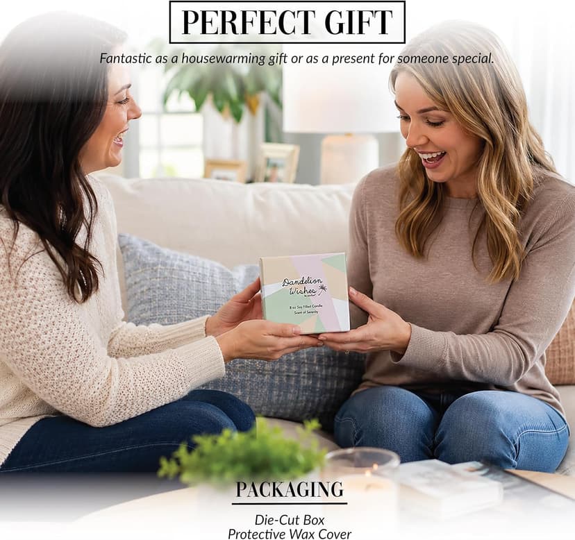 Pavilion Gift Company Never Stop Wishing Happy 40th Birthday - 8 oz Soy Wax Candle with Wick in A Yellow Ceramic Vessel 8 oz-100 Scent: Serenity, 3.5 Inch Tall
