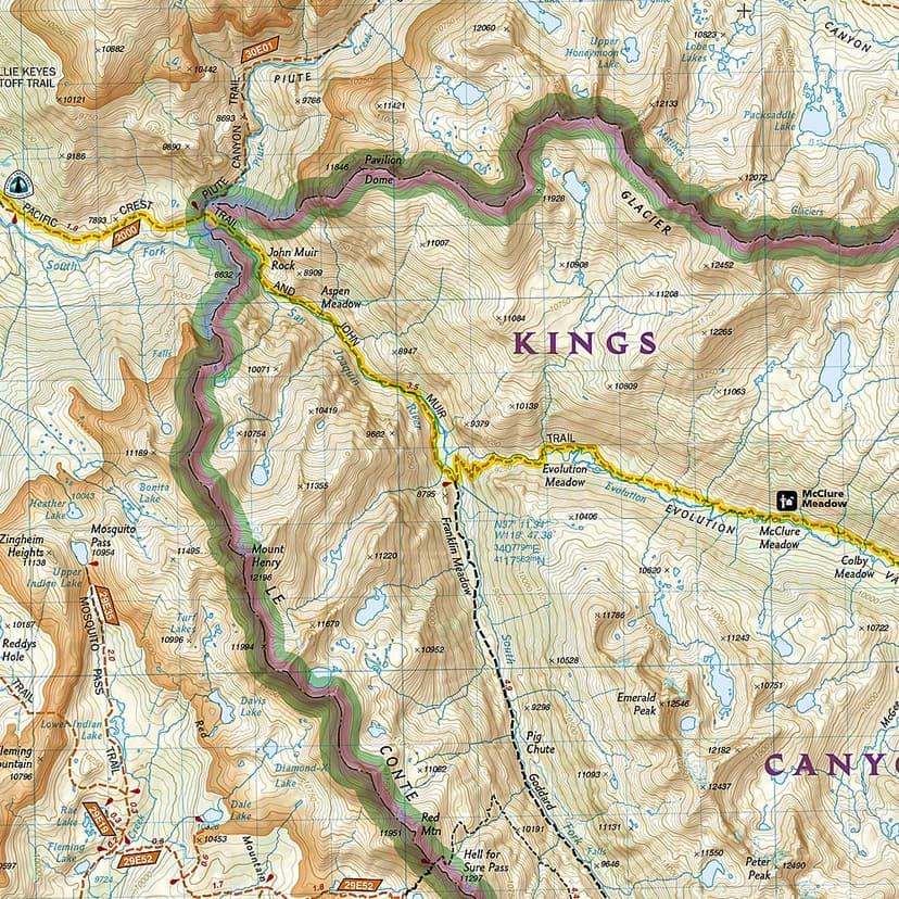 Mammoth Lakes, Mono Divide Map [Inyo and Sierra National Forests] (National Geographic Trails Illustrated Map, 809)